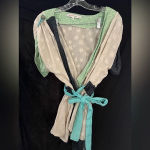 Wrap around blouse from Anthropologie